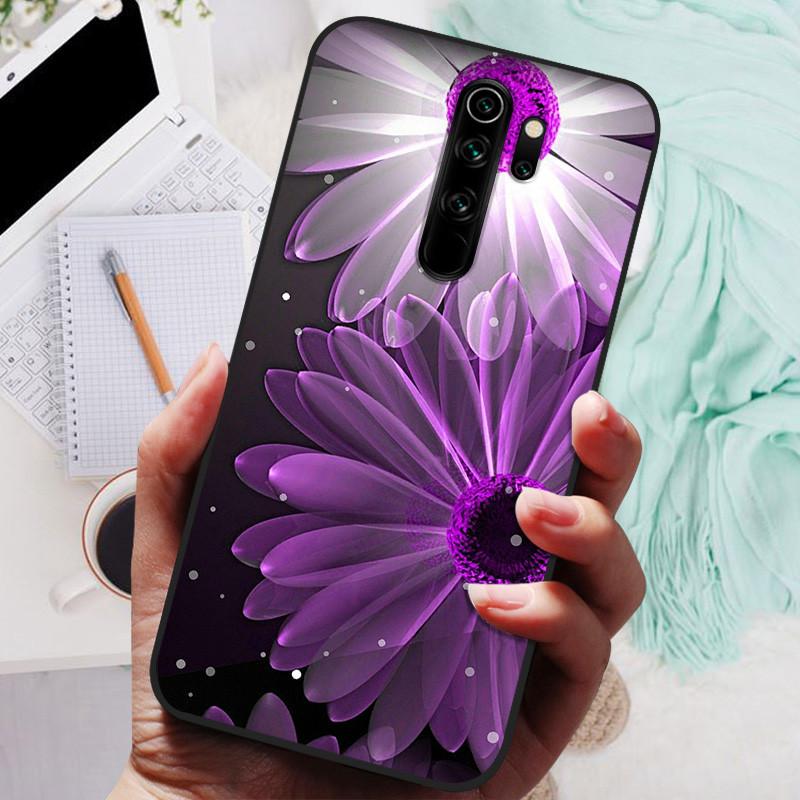 Чехол для телефона Xiaomi Redmi Note 8 Pro, силиконовый, милый, черный бампер, мягкий ТПУ, чехол-бампер для Redmi Note8 Pro 8Pro, задняя крышка, Fundas