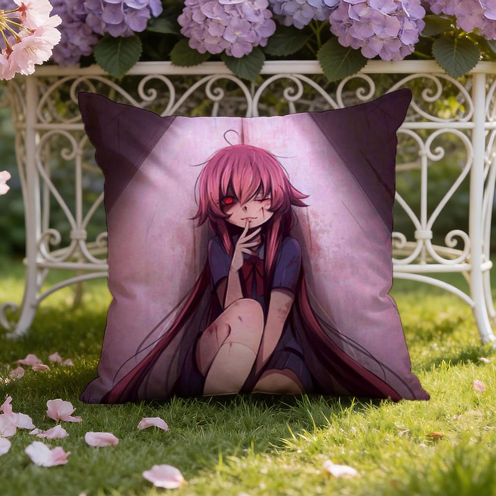 M-Mirai N-Nikki Чехол на подушку для дома и автомобиля, двусторонний: Двусторонняя конструкция для максимального комфорта