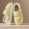 Down Cotton Slippers Autumn and Winter Bag Heel Non-slip Indoor Home Home Home Thickened Warm Couple Outer Cotton Shoes