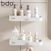 BDO No-Drill Bathroom Draining Storage Rack, Pangdonglai Style Cosmetics Organizer, Kitchen And Bathroom Storage Solutio