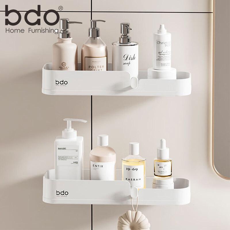BDO No-Drill Bathroom Draining Storage Rack, Pangdonglai Style Cosmetics Organizer, Kitchen And Bathroom Storage Solutio