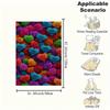 Colorful Rose Heart Fabric Print Upholstery MaterialBlanket Flannel Throw Blanket for Sofa, Bed, Travel, Camping, Office, Couch, Chair, And