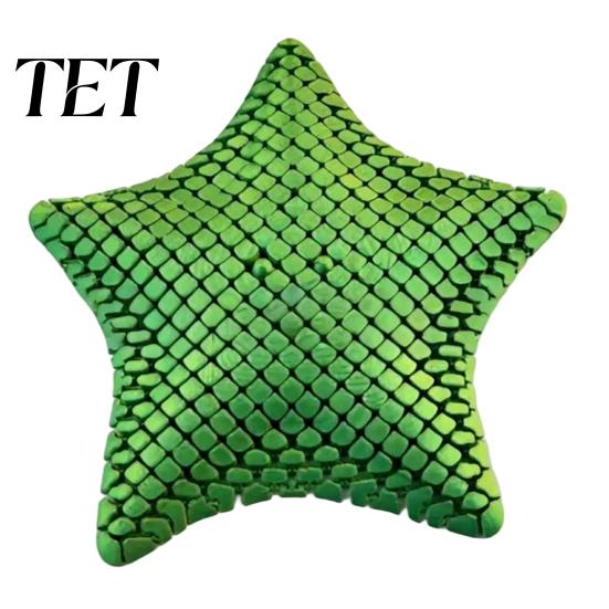 Fine Workmanship Crafts 3D Printed Articulated Sea Animal Figurine, Flexible Joint Movable Ocean PLA Plastic Figures Creature Fidget Toy, Stress