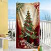 Christmas Beach Towel Super Soft Microfiber Quickdry Fabric Comfortable Lightweight Perfect for Traveling Yoga Camping and Swimming