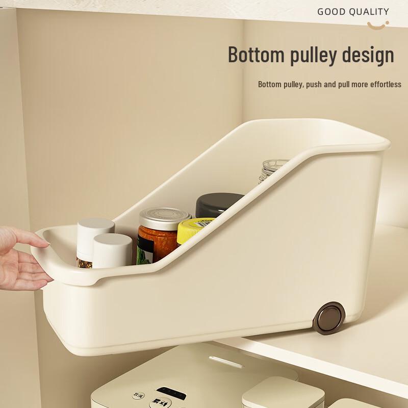 YouShu Foldable Plastic Cabinet Storage Bins (Small, 2-Pack)