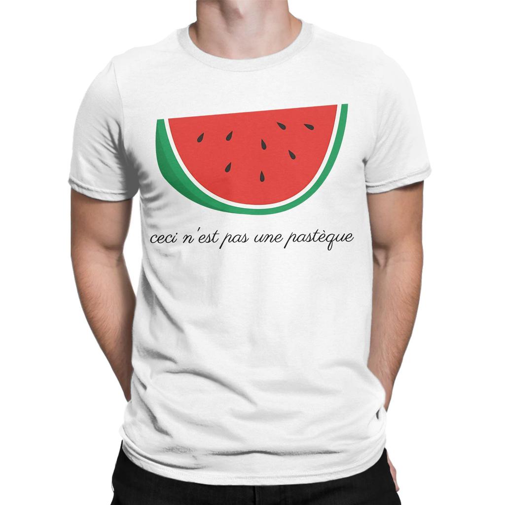 This Is Not A Watermelon TShirt Summer Cotton T Shirts For Unisex Trendy Cool Pattern Tee Shirt Short Sleeve Streetwear Clothing