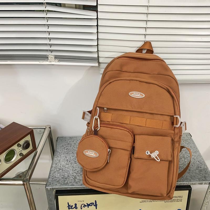 Рюкзак большой емкости с множественными карманами, сверхпрочный рюкзак для ноутбука, повседневная школьная и дорожная сумка в стиле преппи