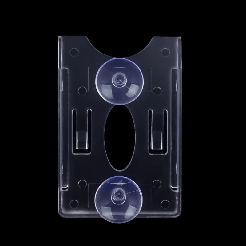 Прозрачный защитный держатель для карточки с парковочным ID на лобовое стекло автомобиля, крепежные клипсы, держатели для автокарточек, билетов, клипса на присоске, 1-10 шт.