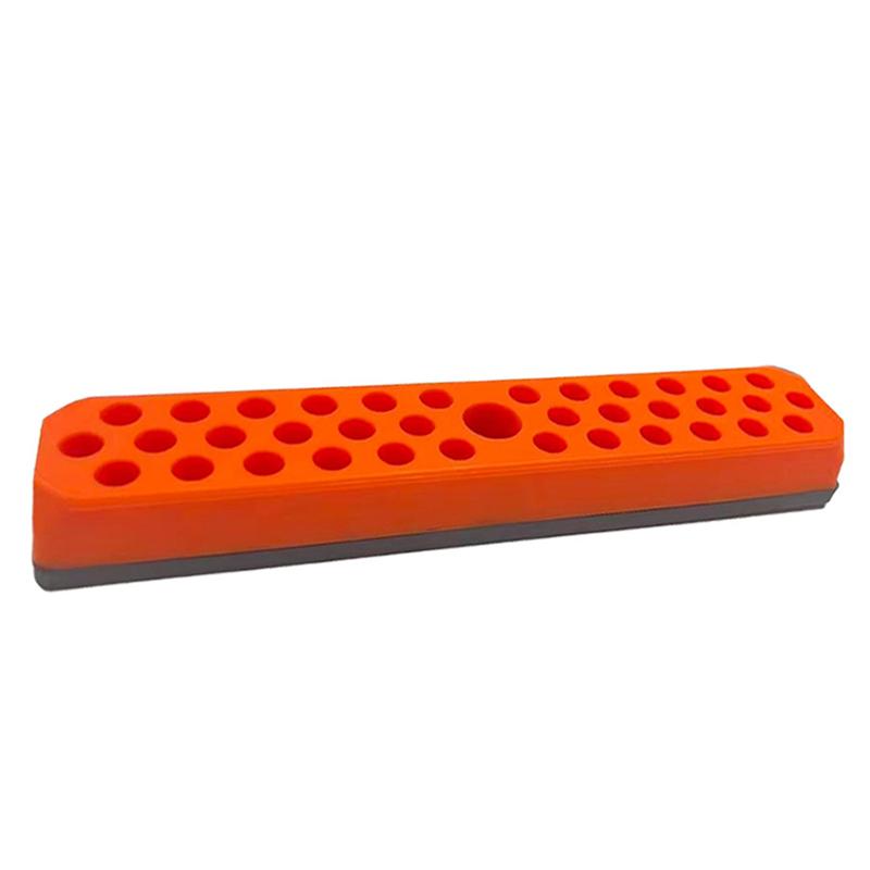 1PCS 43 Holes Magnetic Hex Bit Holder Organizer For 1/4inch Screwdriver Bit Storage Organizer Toolboxes Drill Bit Storage Box