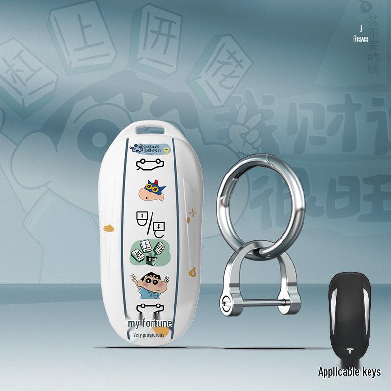 Tesla Model 3/Y Card Key Case, Cute Protective Cover for Model X/S Keys