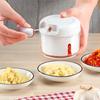 Ручной кухонный комбайн с ручным приводом, измельчитель, мясорубка из нержавеющей стали для чеснока, чили, имбиря, с двухлезвийным дизайном, измельчитель овощей для домашней кухни