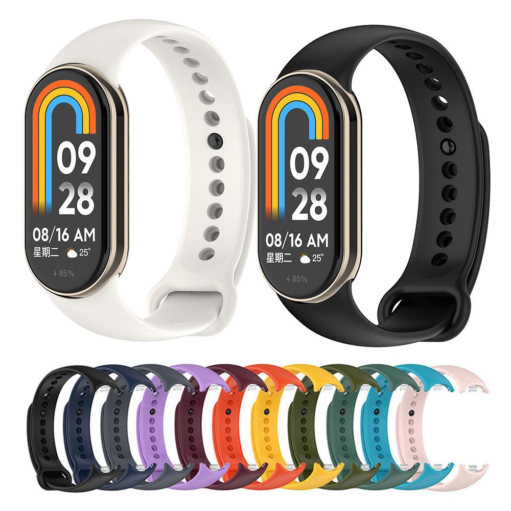 Силиконовый ремешок для Xiaomi Mi Band 9/8 NFC - Прочный, гибкий и удобный