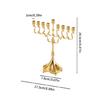 Metal Menorah Candelabra 9 Branch Hanukkah Menorah Candle Holders Jewish Candle Holders for Shabbat,Tabernacle