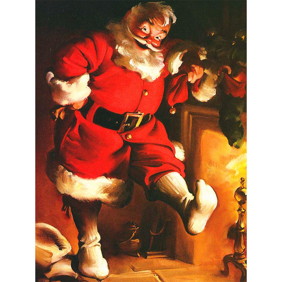 5D алмазная живопись Рождественский полный круглый комплект вышивка мозаика картина вышивка крестиком настенная наклейка подарок DIY украшение дома