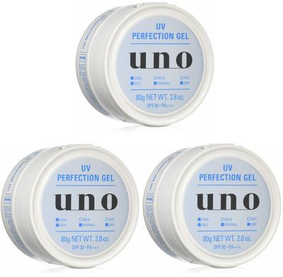 Shiseido Uno UV Perfection Gel SPF30 x set gel uno [Распродажа набора] PA+++ (80г) 3-х предметный мужской костюм All-in-one [квази-лекарство]