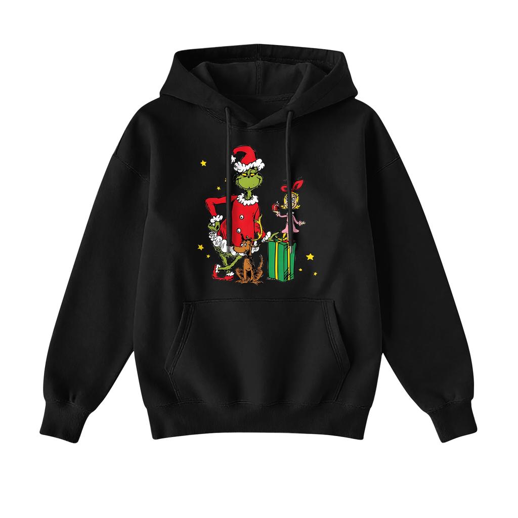 Women's Christmas Hoodie Funny Cute Christmas Holiday Sweatshirt Pullover