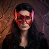 Gothic Style Half Face Mask Handsome Venice Mask Stage Performance Cosplay Mask  Role Play