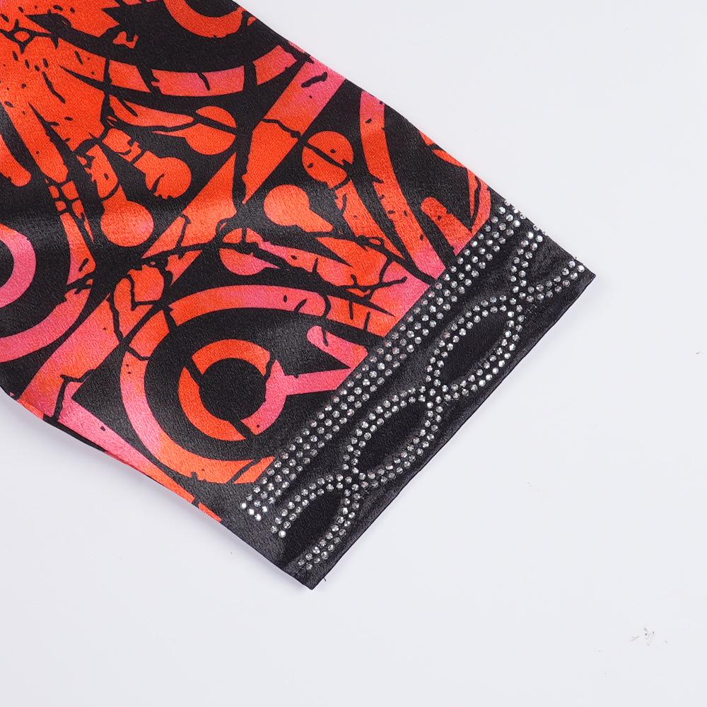 Новое африканское женское платье большого размера свободного кроя с V-образным вырезом и принтом