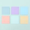 6 Pack 3x3 Inch Clear Sticky Pads Morandi Transparent Notes For Book Study Offices School Supplies, 300 Sheets