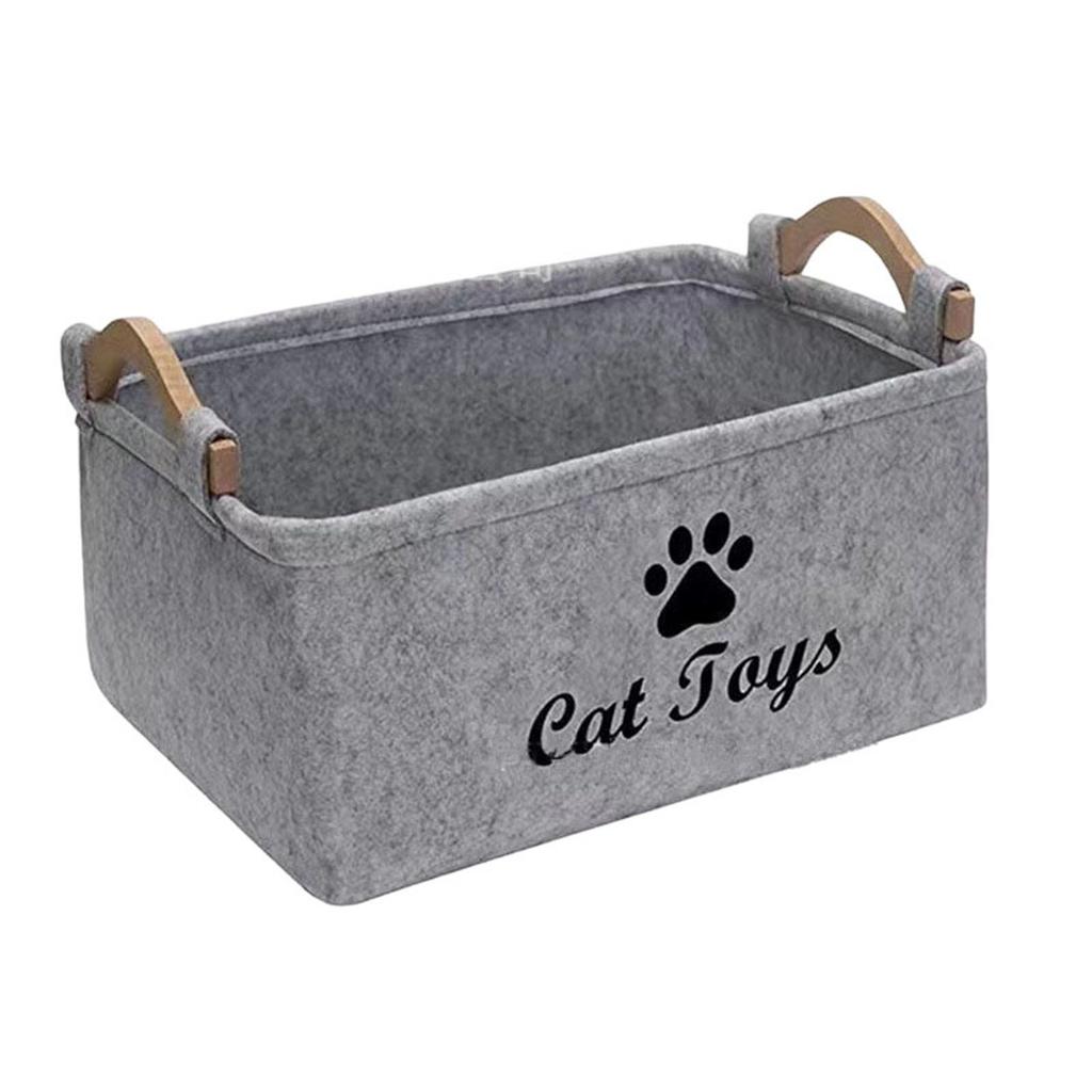 Pet Snack Clothing Toys Felts Storage Basket