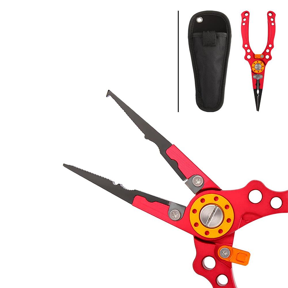 Рыболовные плоскогубцы Устойчивые к соленой воде Рыболовные инструменты с ножнами Телескопический шнурок