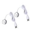Display Spotlight Round USB Plug in Small LED Showcase Lamp with 4.2ft Cable for Jewelry Cabinet Cupboard Shelf 5V