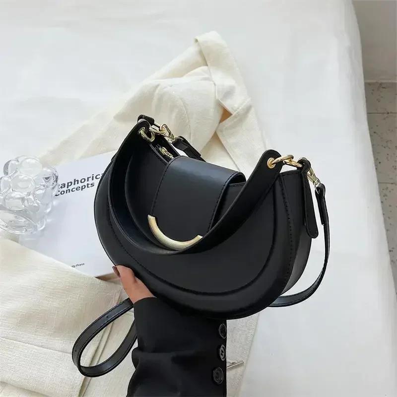 Armpit Shoulder Bags for Women Leather Underarm Small Crossbody Bags Designer Trend Handbags