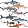 TOYMANY Фигурки Животных 8 Штук Фигурки Акул Набор Фигурок Морских Животных Морская Жизнь Рыбы Морские Существа Реалистичные Модели Животных Любители Акул Популярные Животные