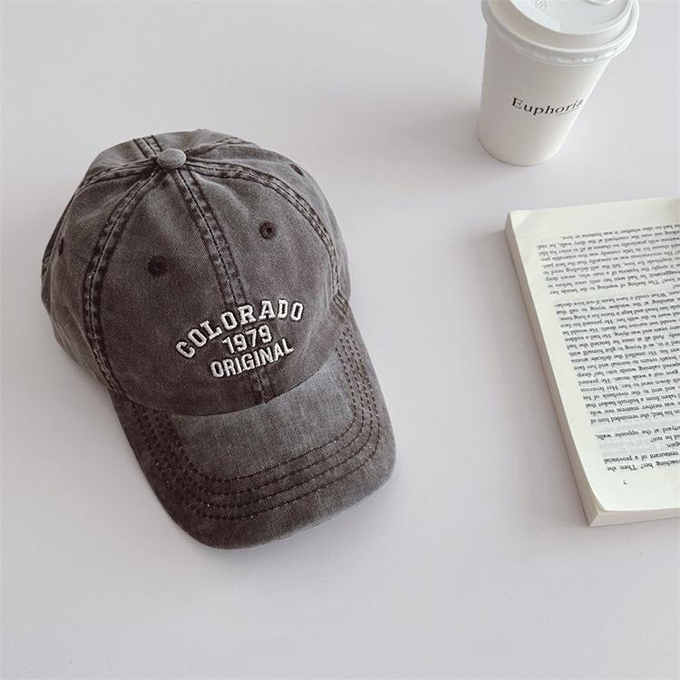 Kids Spring Summer Letter Print Soft Top Baseball Cap Boys Girls Sun Protection Hat