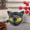 Фигурка Кошачья Голова Черный Кот Камень Ручная Резьба Целебный Камень Смола