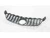 Compatible 15-18 W205 C63 GT Vertical Bar Front Grille Radiator Cover Air Intake High/Low Configuration.