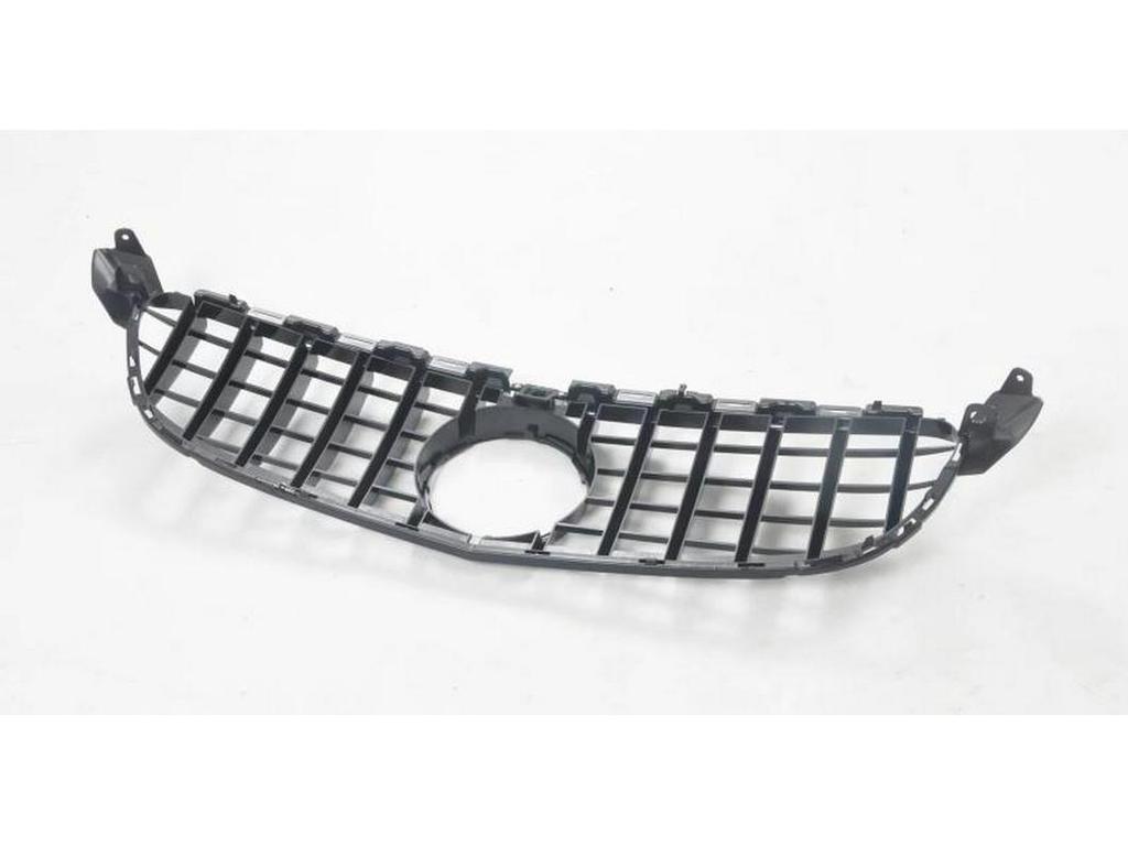 Compatible 15-18 W205 C63 GT Vertical Bar Front Grille Radiator Cover Air Intake High/Low Configuration.