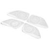 4pcs Set Aluminum Car Door Speaker Cover Trim Fit For Mercedes Benz S Class W222 20142019