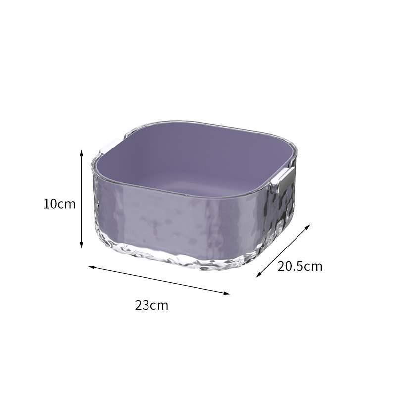 Six-Piece Double-Layer Vegetable Washing Basket and Colander Set for Kitchen and Living Room