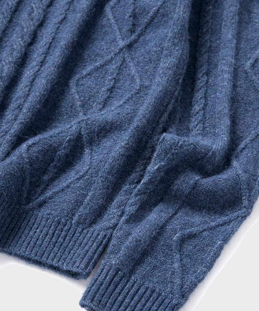 NONBLANK Cable Texture Round Knit_Blue