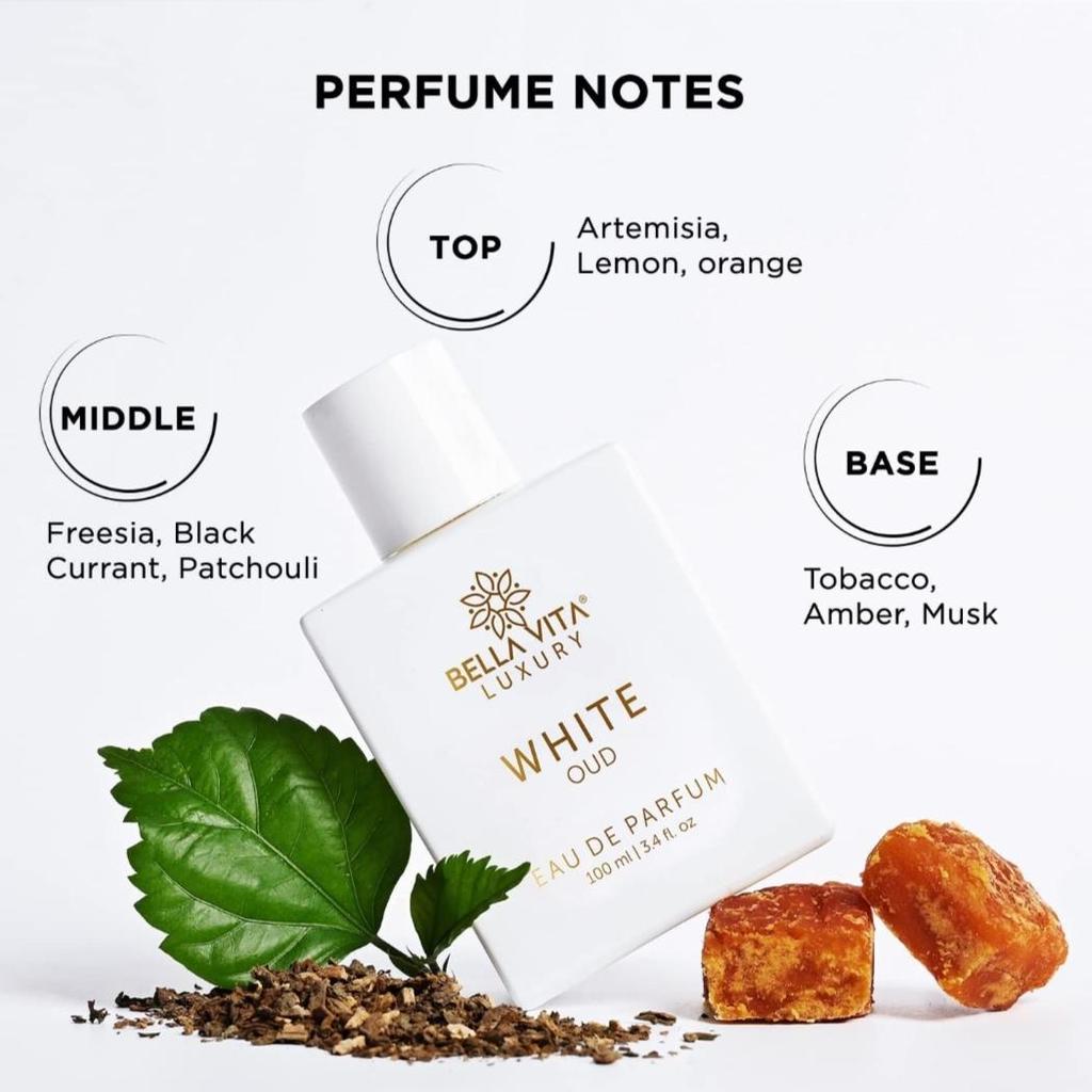 Bella Vita Luxury White Oud Eau De Parfum Unisex Perfume for Men & Women