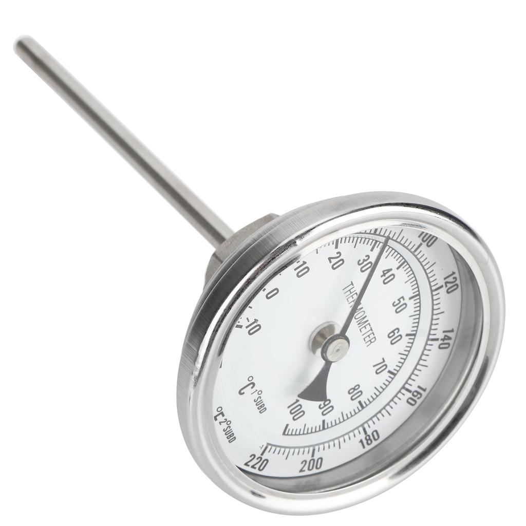 1/2 NPT Thread Stainless Steel Dial Thermometer Homebrew Kettle Thermometer 0?220 Fahrenheit /?10?100 Celsius