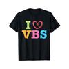 Я люблю VBS Я люблю Летнюю Библейскую Школу Команда Изучение Библии Футболка Удобная Футболка Футболка с Графическим Принтом Всесезонная Футболка для Повседневных Активностей на Открытом Воздухе