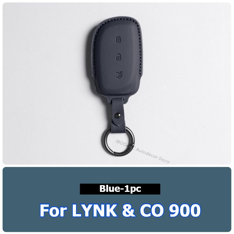 Для Lynk & Co 900 Чехол для ключа автомобиля Брелок из кожи Наппа Автоаксессуары Премиум Защитный чехол-оболочка для умного дистанционного ключа Интерьер