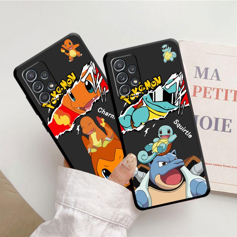 Чехол с аниме-персонажем Покемон Пикачу для Samsung Galaxy A54 A52 A14 A53 A13 A12 A23 A51 A32 A71 A33 A34 A13 5G A34 A21s