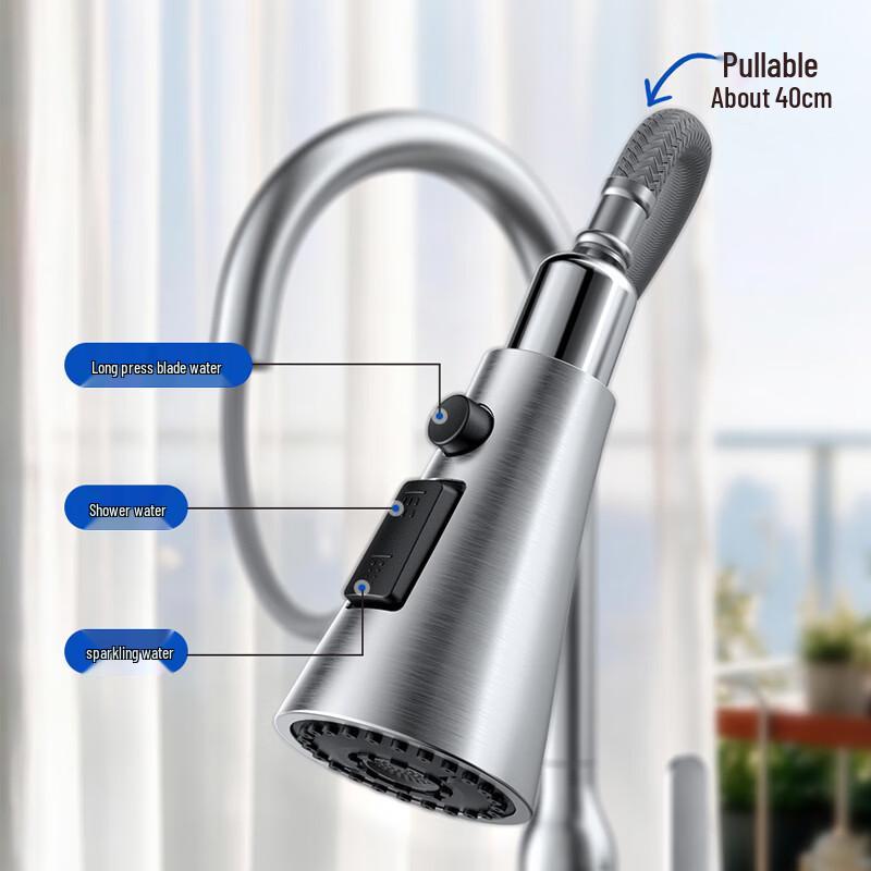 ARROW 316 Stainless Steel Pull-Out Kitchen Faucet