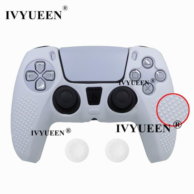 Нескользящий силиконовый чехол IVYUEEN для Sony PlayStation Dualshock 5 PS5, чехол для контроллера, ручка для большого пальца, крышка для DualSense
