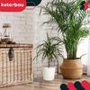 Plastic Flower Pot for Flowers and Herbs on the Balcony or Terrace, White, 20 x 18 cm