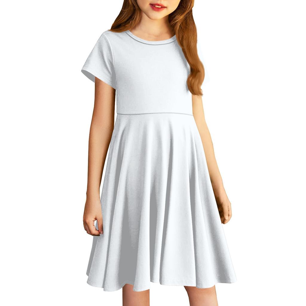 Girl Skirt Cute Solid Color Dress For Children Little Skirt