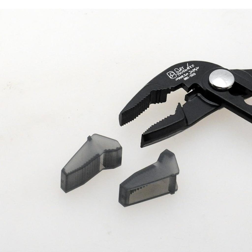 IPS PLIERS Soft Touch Neo Water Pliers, 190mm, Maximum Opening 48mm, Includes Driver and Spare Resin, NWH-190D, Made In Japan