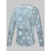 Женская креативная футболка с принтом и молнией, с длинным рукавом, дышащая, мягкая и удобная, подходит для повседневной носки круглый год