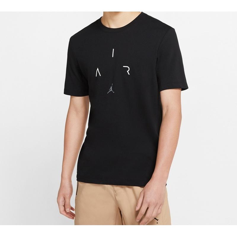 Мужская черная футболка с коротким рукавом Air Jordan Dri-Fit с принтом Air CN3576-010