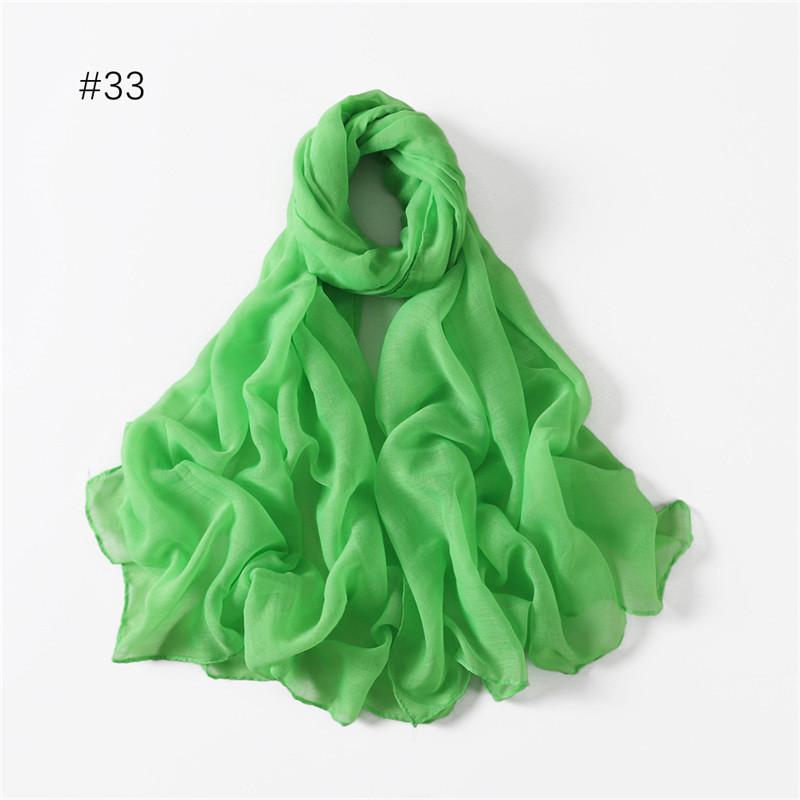 58 Colors Women Candy Color Voile Scarf Plain Solid Pashmina Female Warm Cotton Viscose Scarves Blanket Shawls And Wraps Bufanda