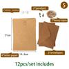 12Pcs/Set Vintage Kraft Paper Envelopes Letter Paper Set Writing Pad Invitations