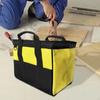 Tool Storage Bag with Shoulder Strap Waterproof Lining 30x21x23cm Smooth Zipper Portable